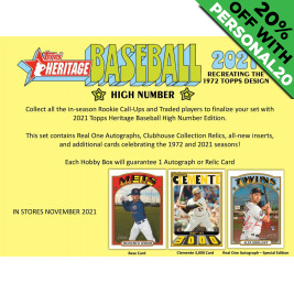 2021 Topps Heritage High Number Baseball PERSONAL BOX Baseball